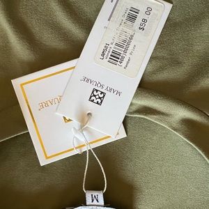 Olive green soft and stretchy fabric Mary Square dress. BRAND NEW with TAGS!